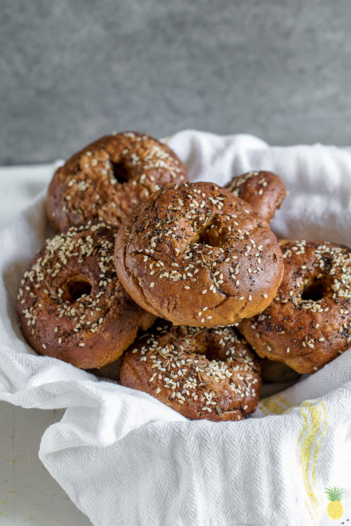 Are Bagels Vegan
 Everything Pretzel Bagels w Vegan Carrot Lox oil free