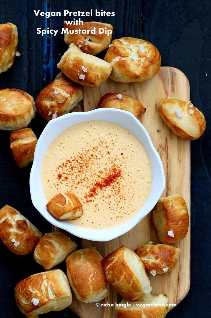 Are Pretzels Vegan
 Vegan Pretzel Bites with Spicy Mustard Dip Vegan Richa