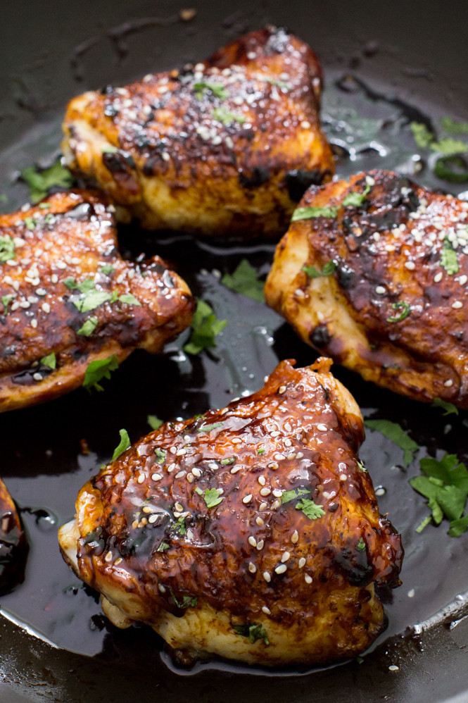 Asian Chicken Thighs
 Sticky Asian Chicken Thighs