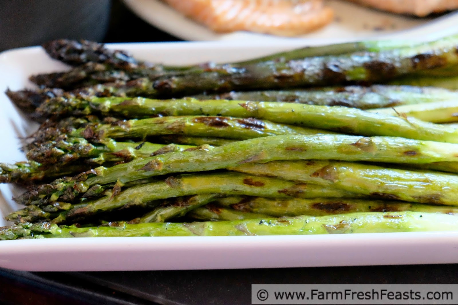 Asparagus On Grill
 Farm Fresh Feasts Grilled Asparagus and Salmon with Dill