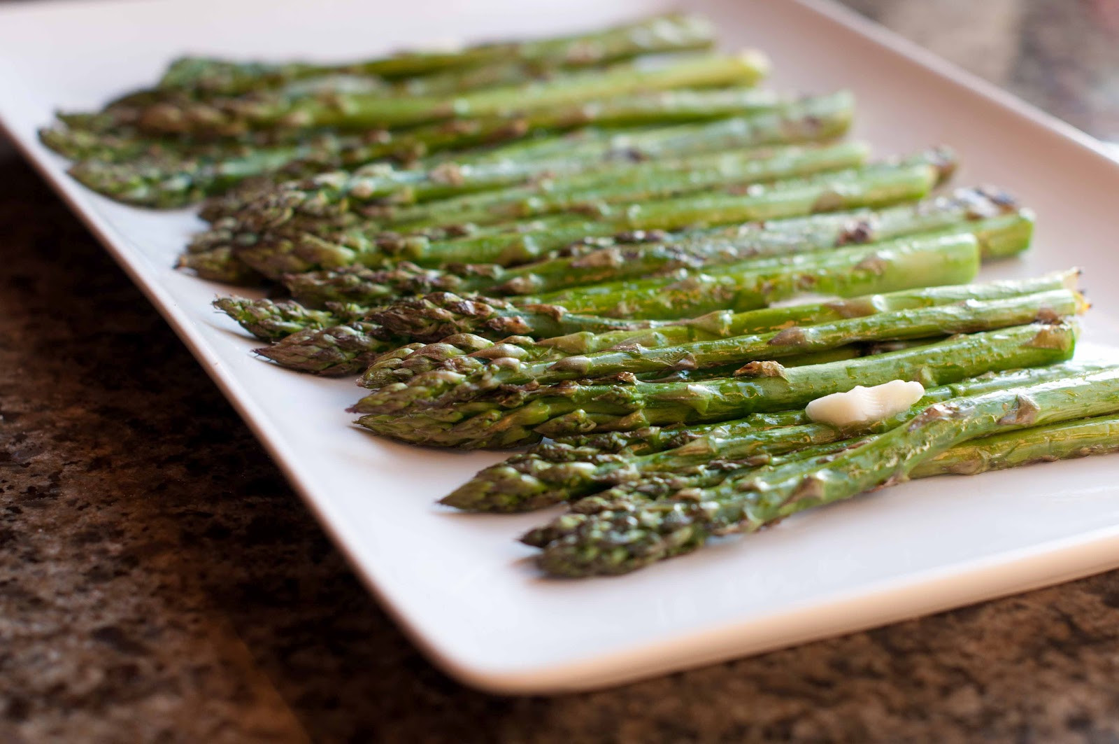 Asparagus On Grill
 Grilled Asparagus with Truffle Buuter