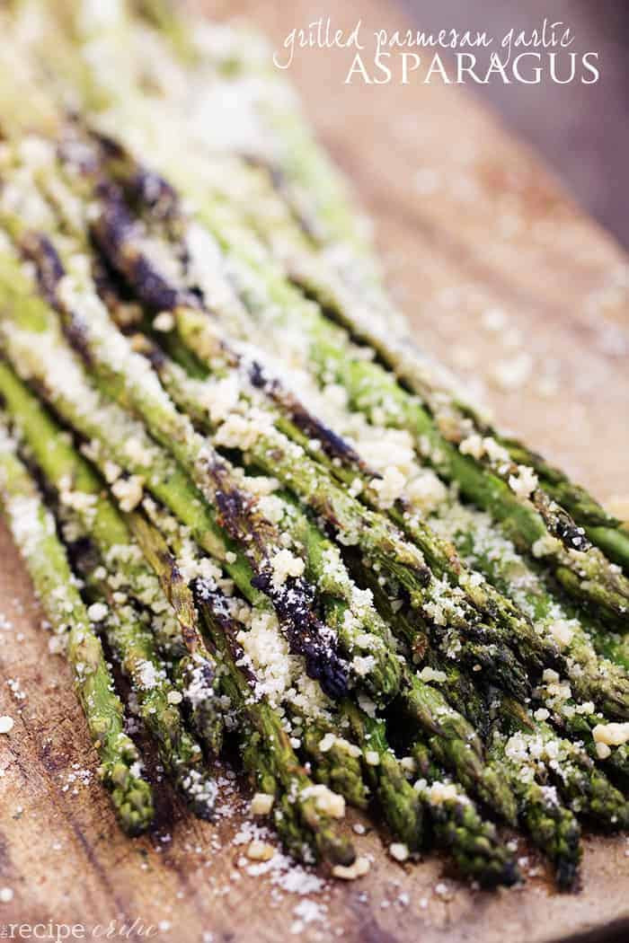 Asparagus On The Grill
 Grilled Asparagus Recipe w Parmesan & Garlic