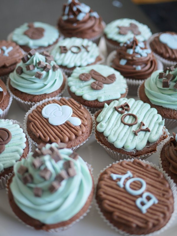 Baby Shower Cupcakes Boy
 Living Room Decorating Ideas Baby Boy Shower Cupcakes