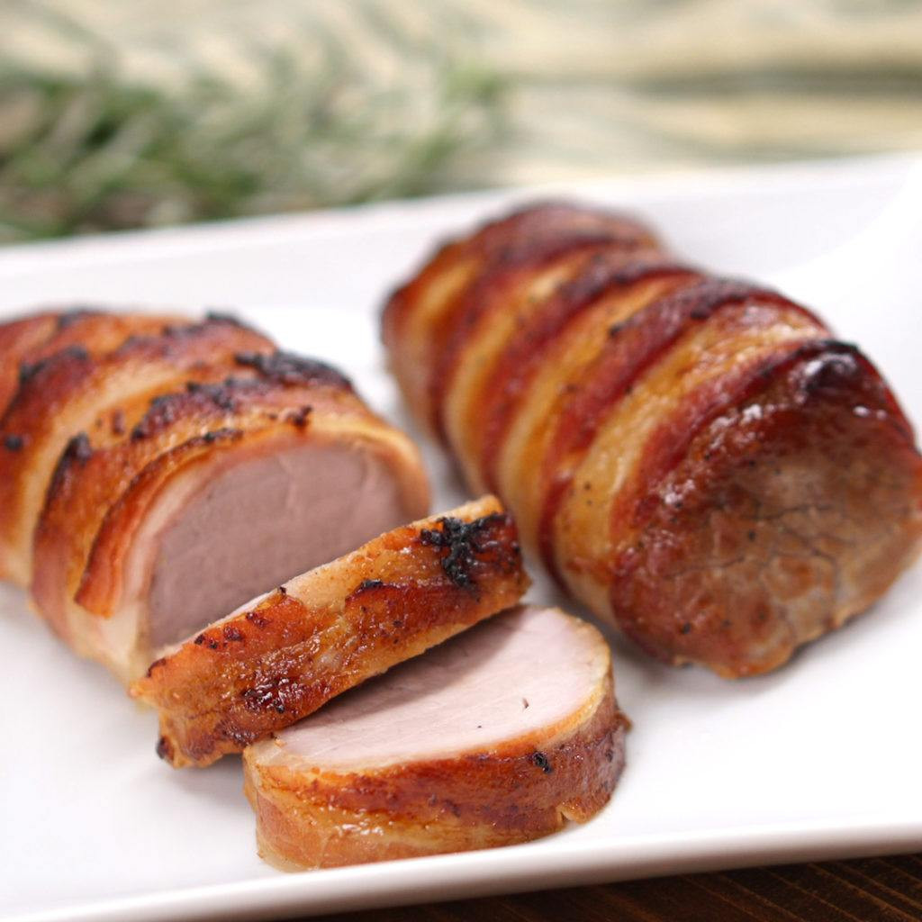 Bacon Wrapped Pork Tenderloin
 Bacon Wrapped Pork Tenderloin Recipe & Video