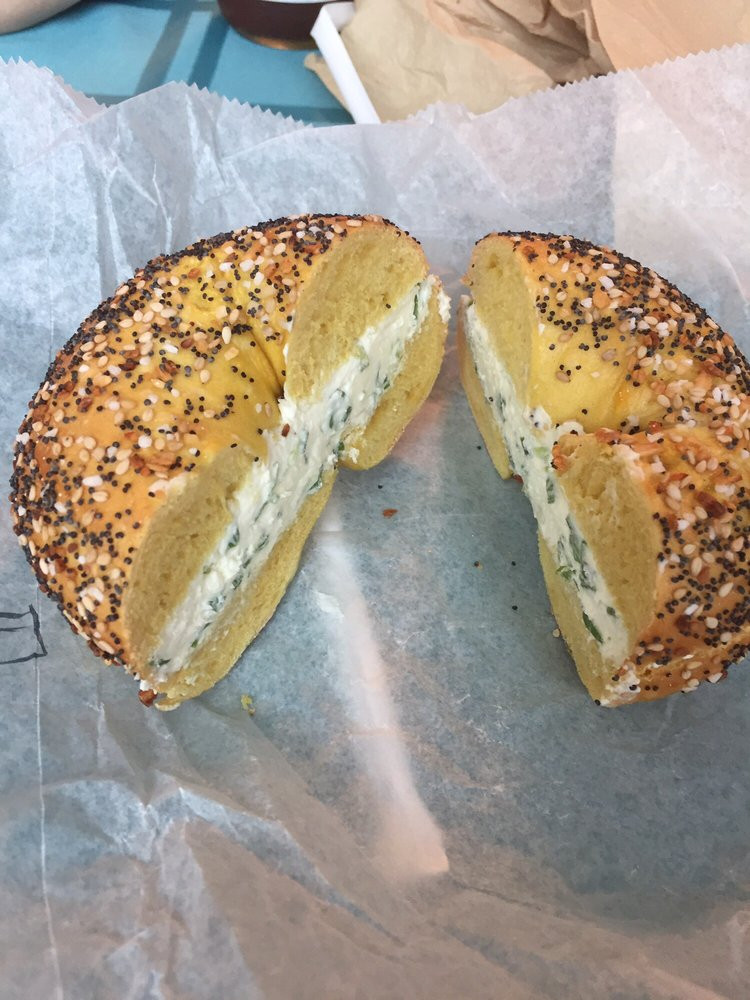 Bagels And Brunch Speonk
 Everything egg bagel with scallion cream cheese Yelp