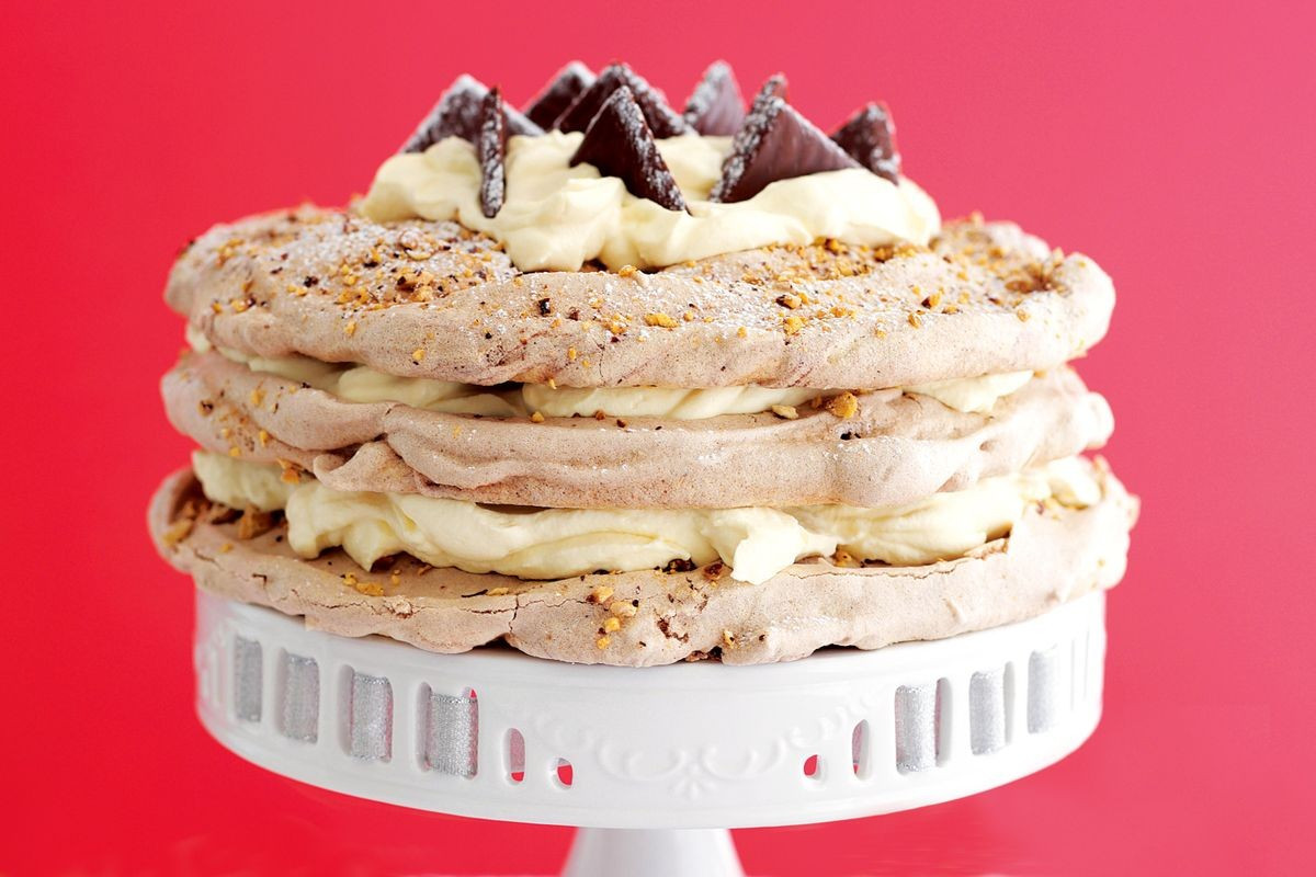 Baileys Dessert Recipes
 Festive meringue stack with Baileys cream Recipes