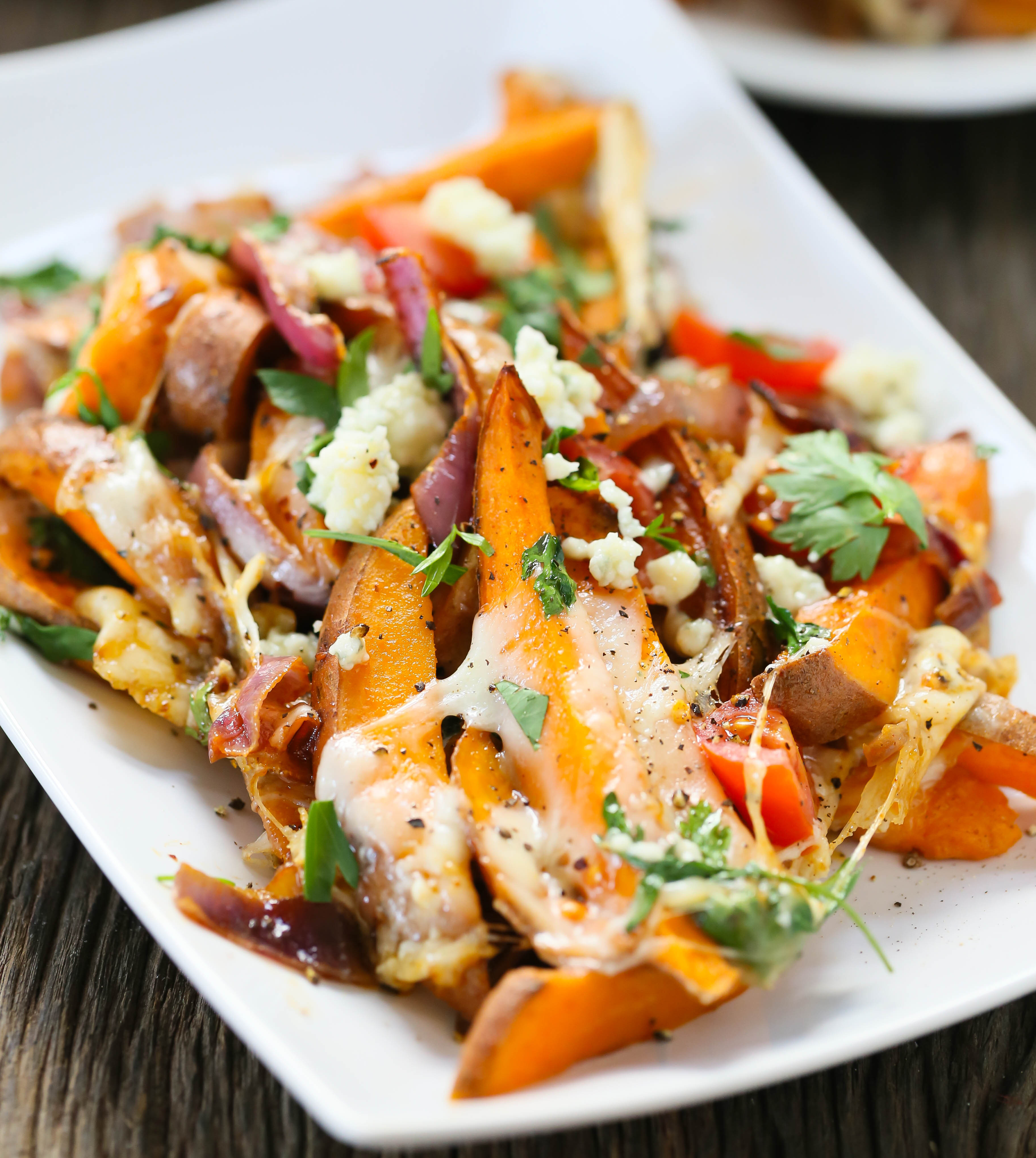 Bake A Sweet Potato
 Loaded baked sweet potatoes