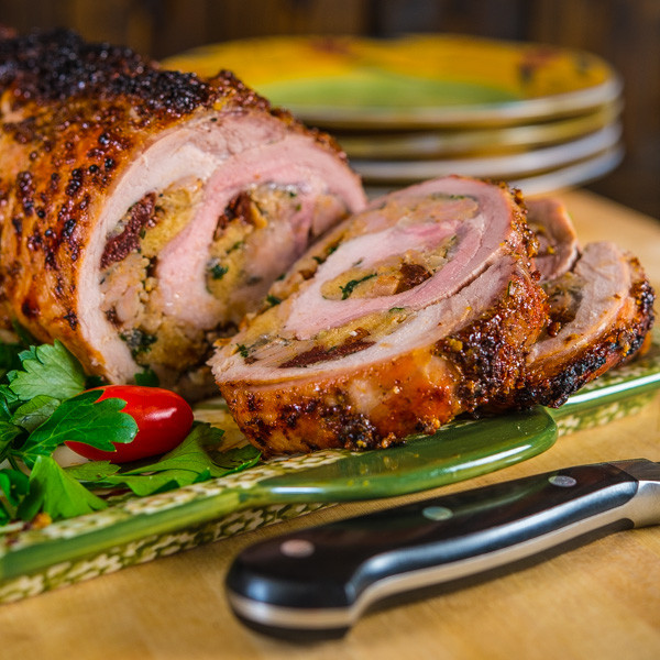 Bake Pork Loin
 Stuffed Pork Loin Roast with Sausage Cherries and Fennel