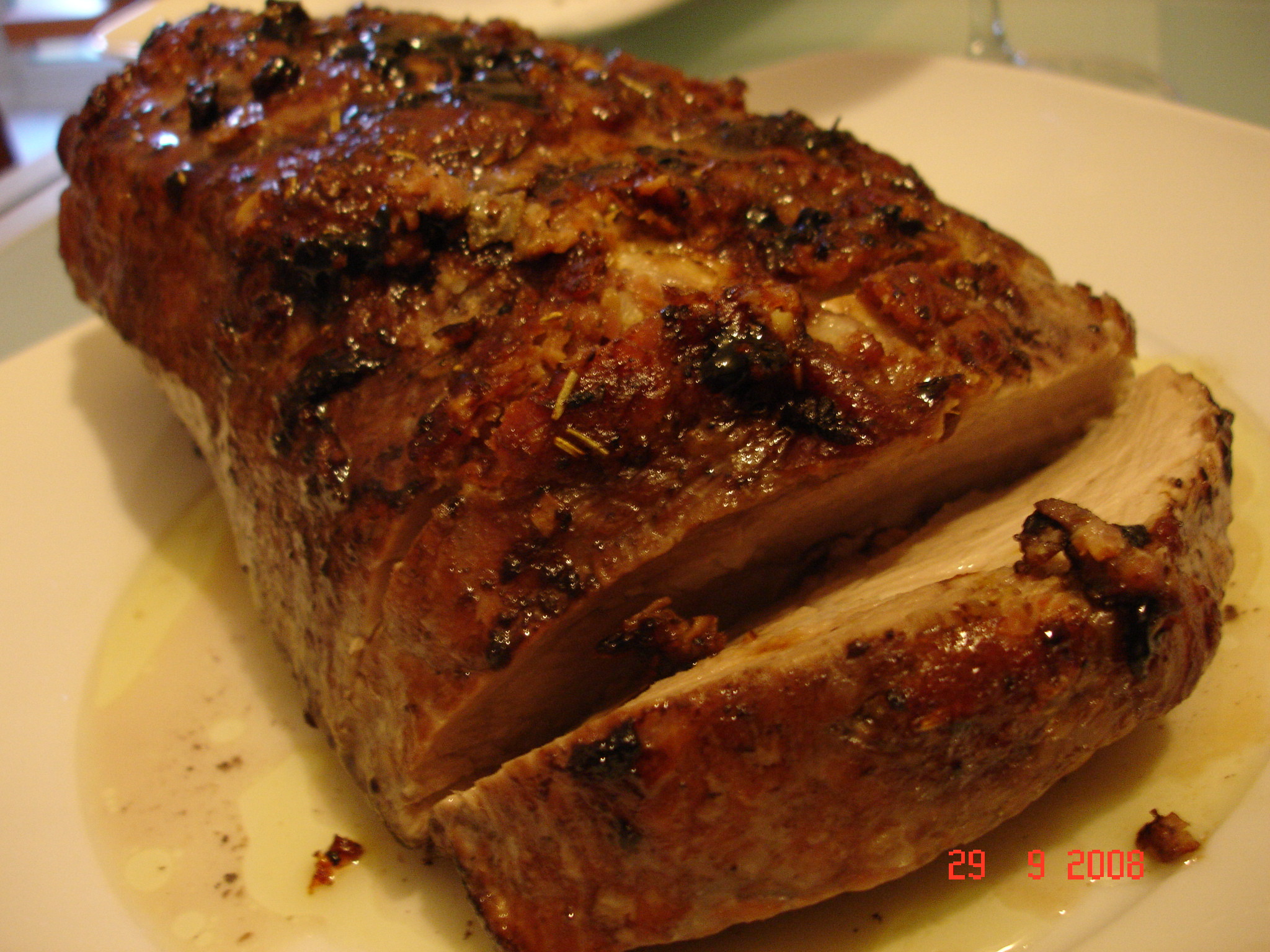 Bake Pork Loin
 Roast Pork Loin and Baked Potato Wedges