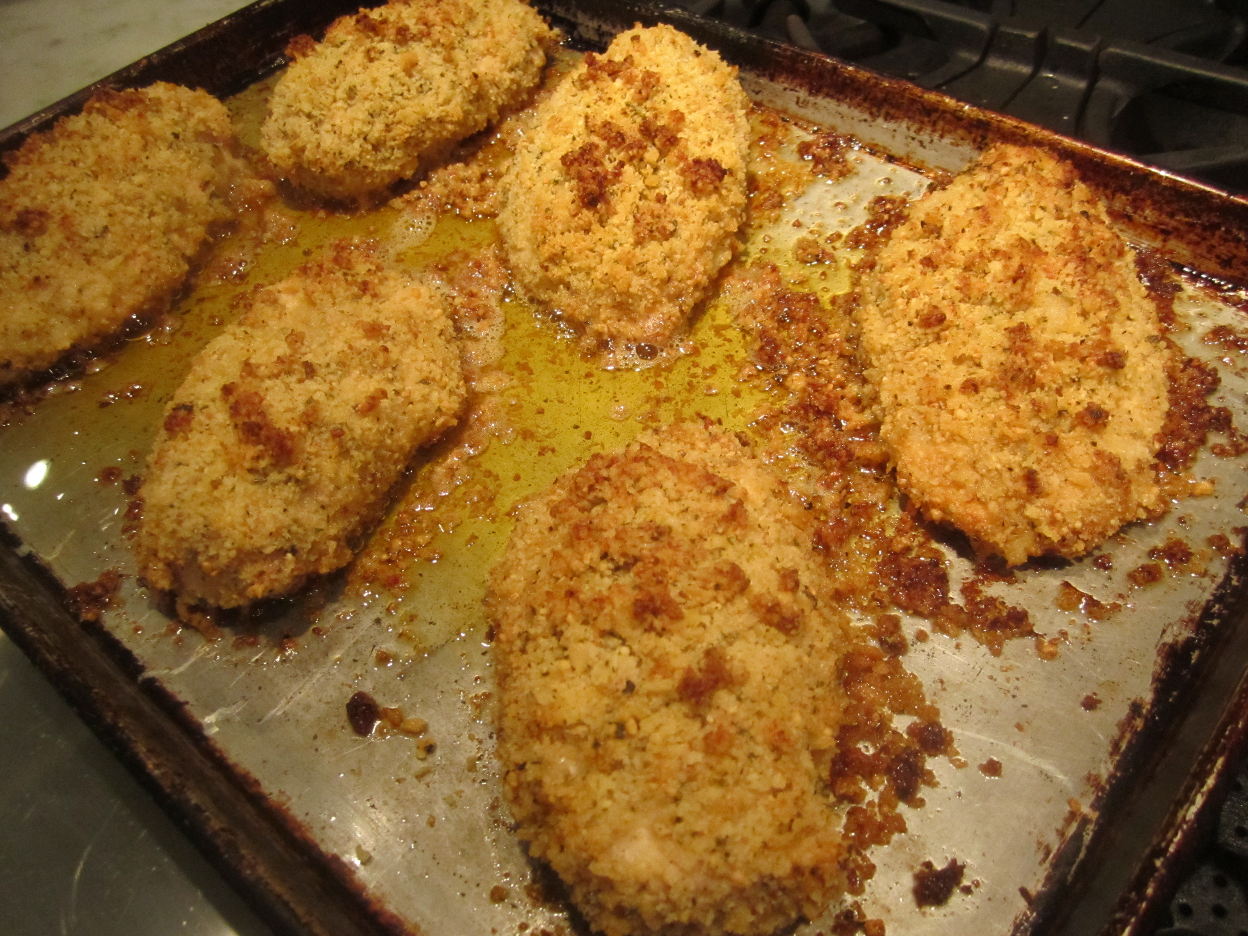 Baked Breaded Chicken Breast
 Mom’s Baked Breaded Chicken Breasts