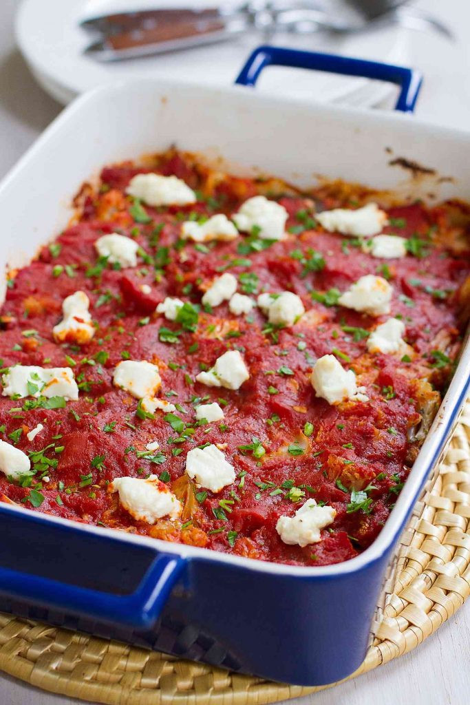 Baked Cauliflower Casserole
 Baked Cauliflower Casserole with Goat Cheese Delicious