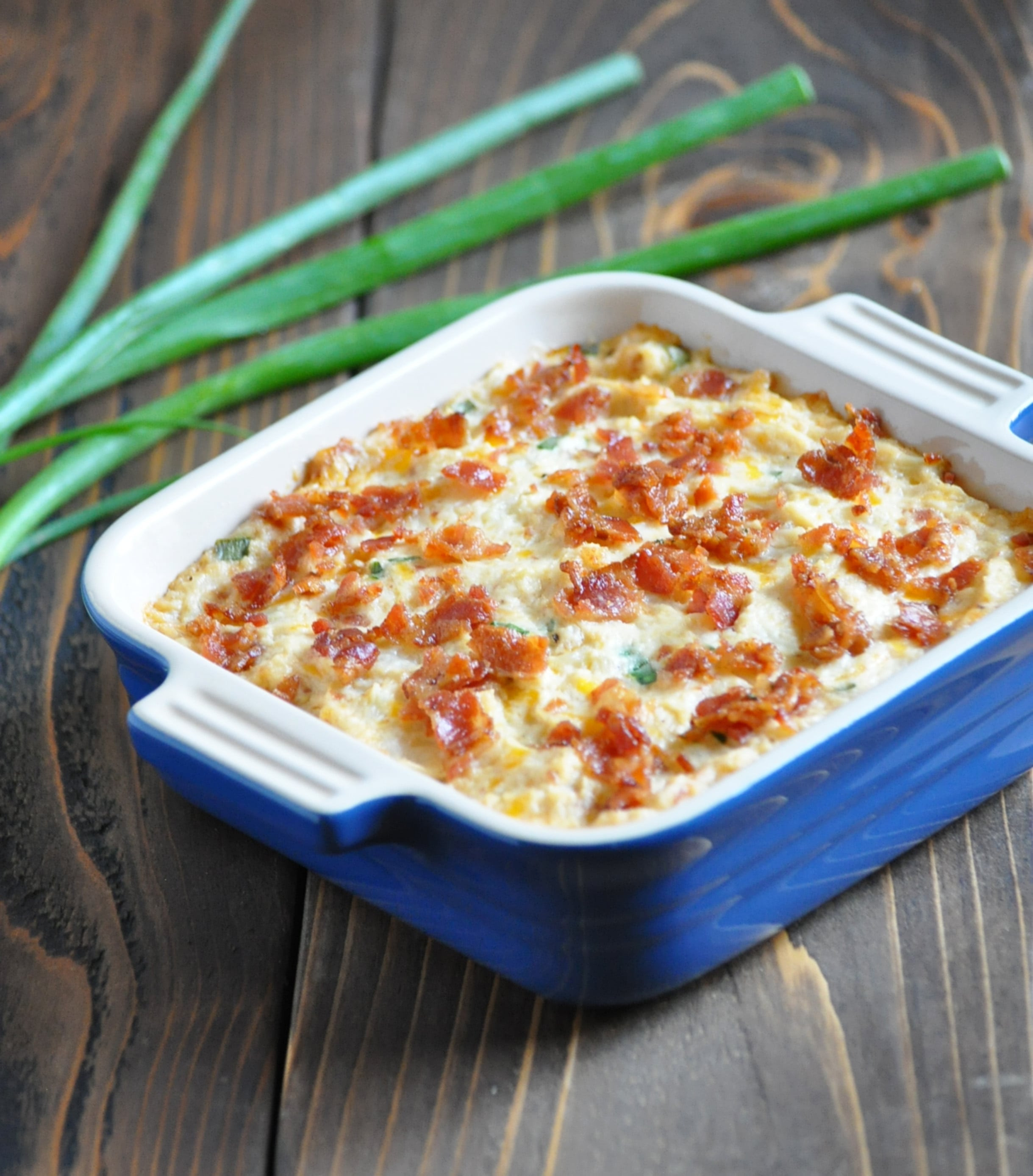 Baked Cauliflower Casserole
 Low Carb Loaded Baked Cauliflower Casserole