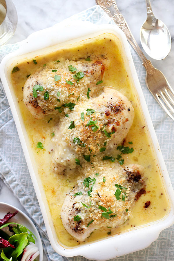 Baked Chicken Breast Temp
 Cheesy Mustard Baked Chicken Breasts