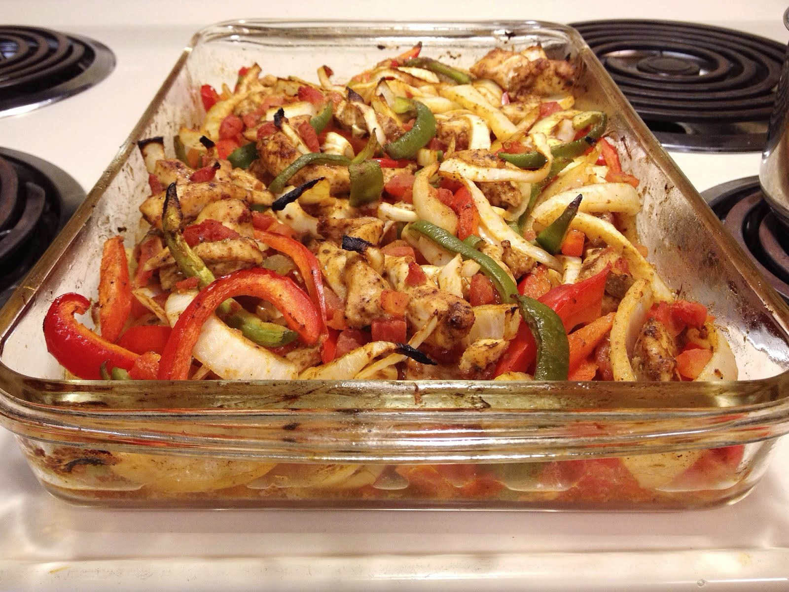 Baked Chicken Fajitas
 love Laina Oven Baked Fajitas