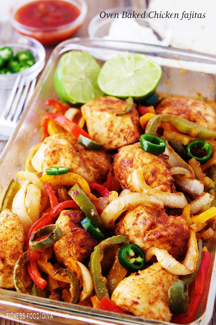 Baked Chicken Fajitas
 Oven Baked Chicken Fajitas