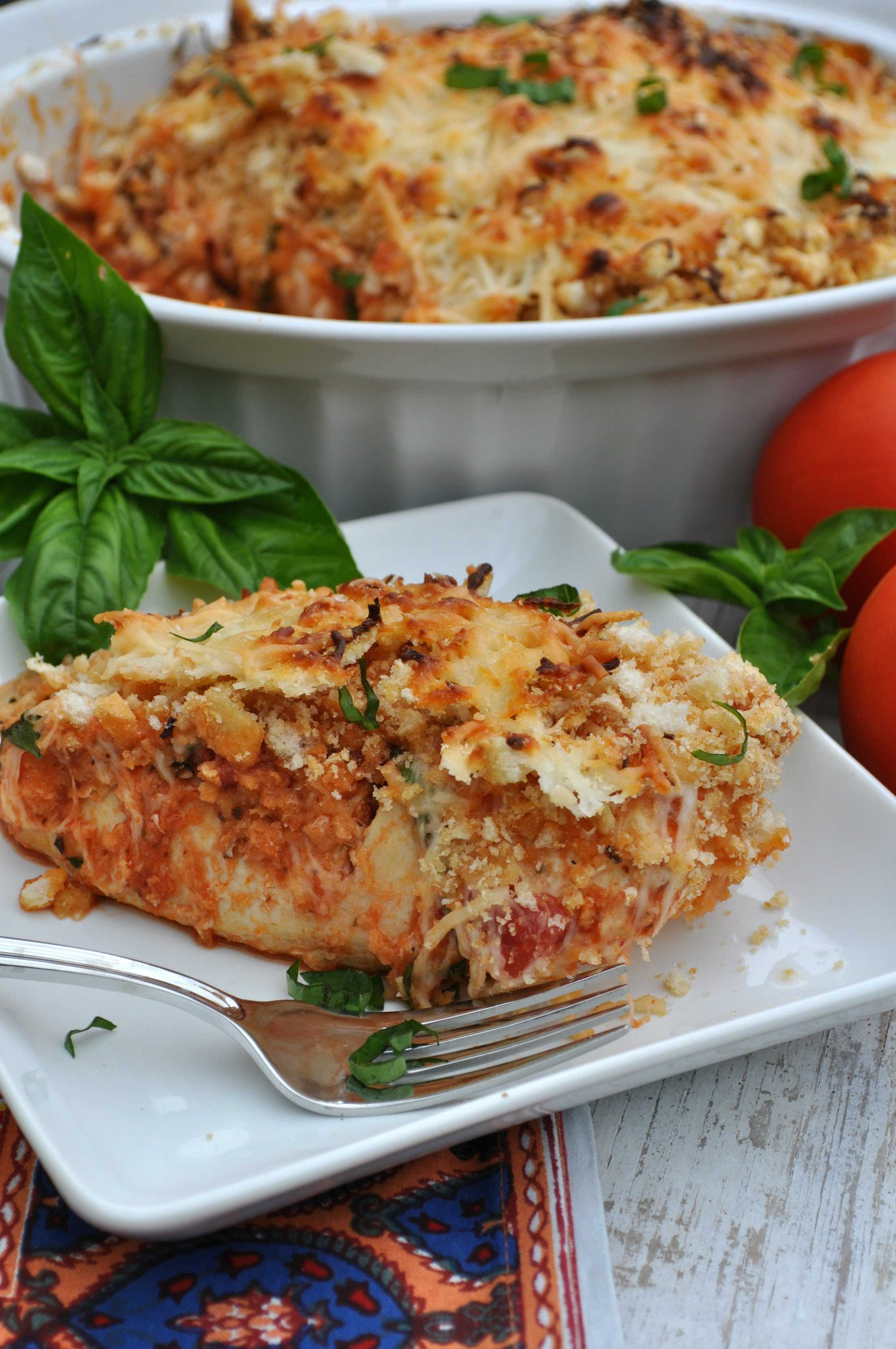 Baked Chicken Parmesan
 Chicken Parmesan Bake The Seasoned Mom