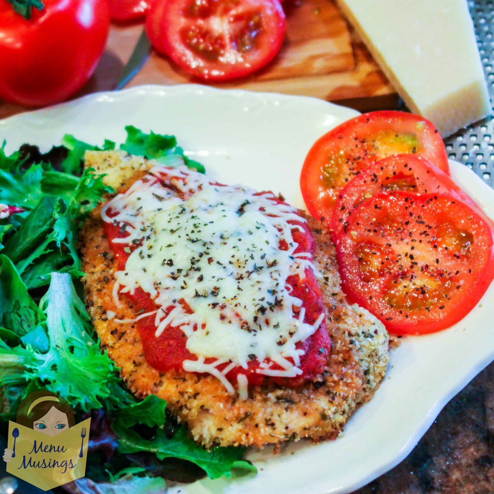 Baked Chicken Parmesan
 Menu Musings of a Modern American Mom Baked Chicken Parmesan