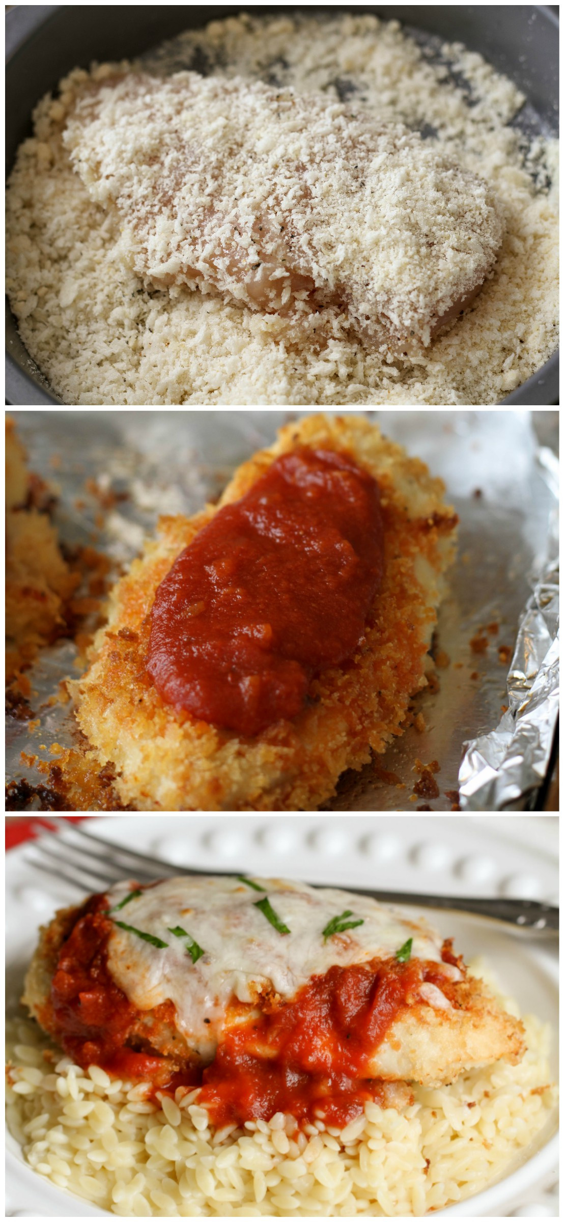 Baked Chicken Parmesan
 Baked Chicken Parmesan