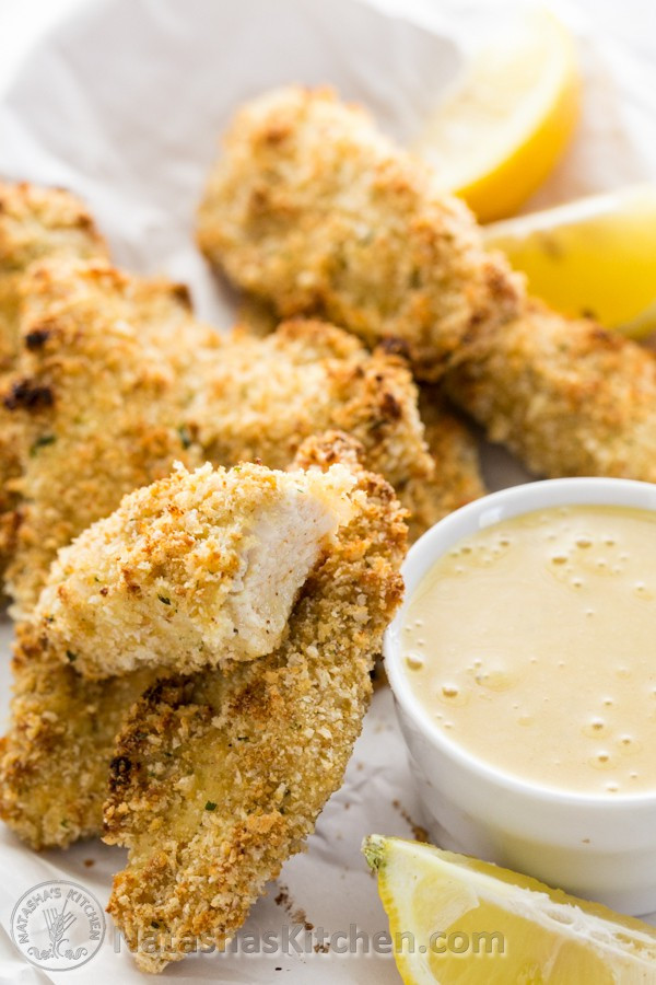 Baked Chicken Tenders No Breading
 baked breaded chicken tenders recipe