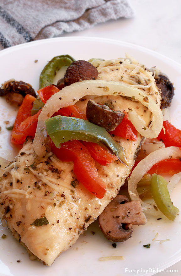 Baked Italian Chicken Recipes
 Baked Italian Chicken Recipe with ions and Peppers