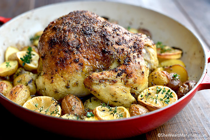 Baked Lemon Garlic Chicken
 Roasted Garlic Lemon Chicken and Potatoes