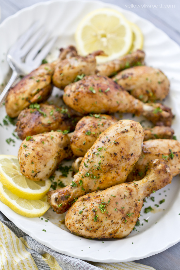 Baked Lemon Garlic Chicken
 Lemon Garlic Roasted Chicken Drumsticks