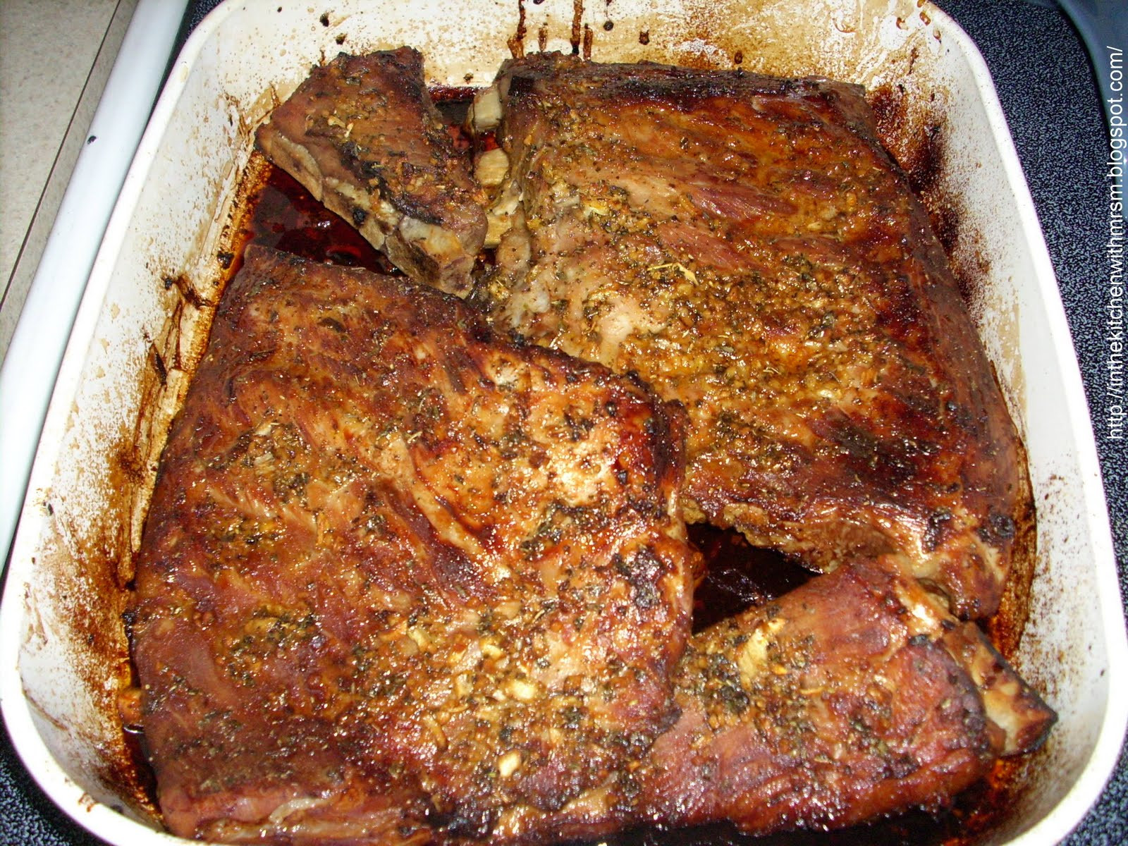 Baked Pork Ribs
 Wel e To My Kitchen Oven Baked Pork Ribs