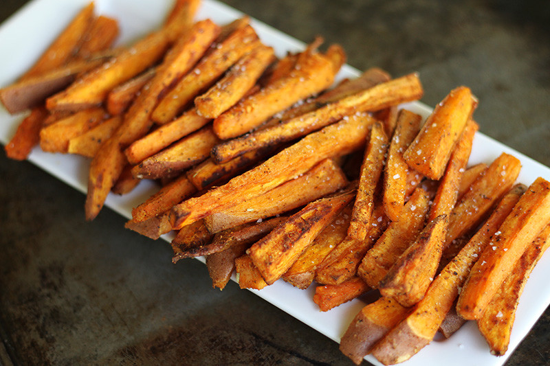 Baked Sweet Potato Chips
 Oven Baked Sweet Potato Fries with Fry Sauce