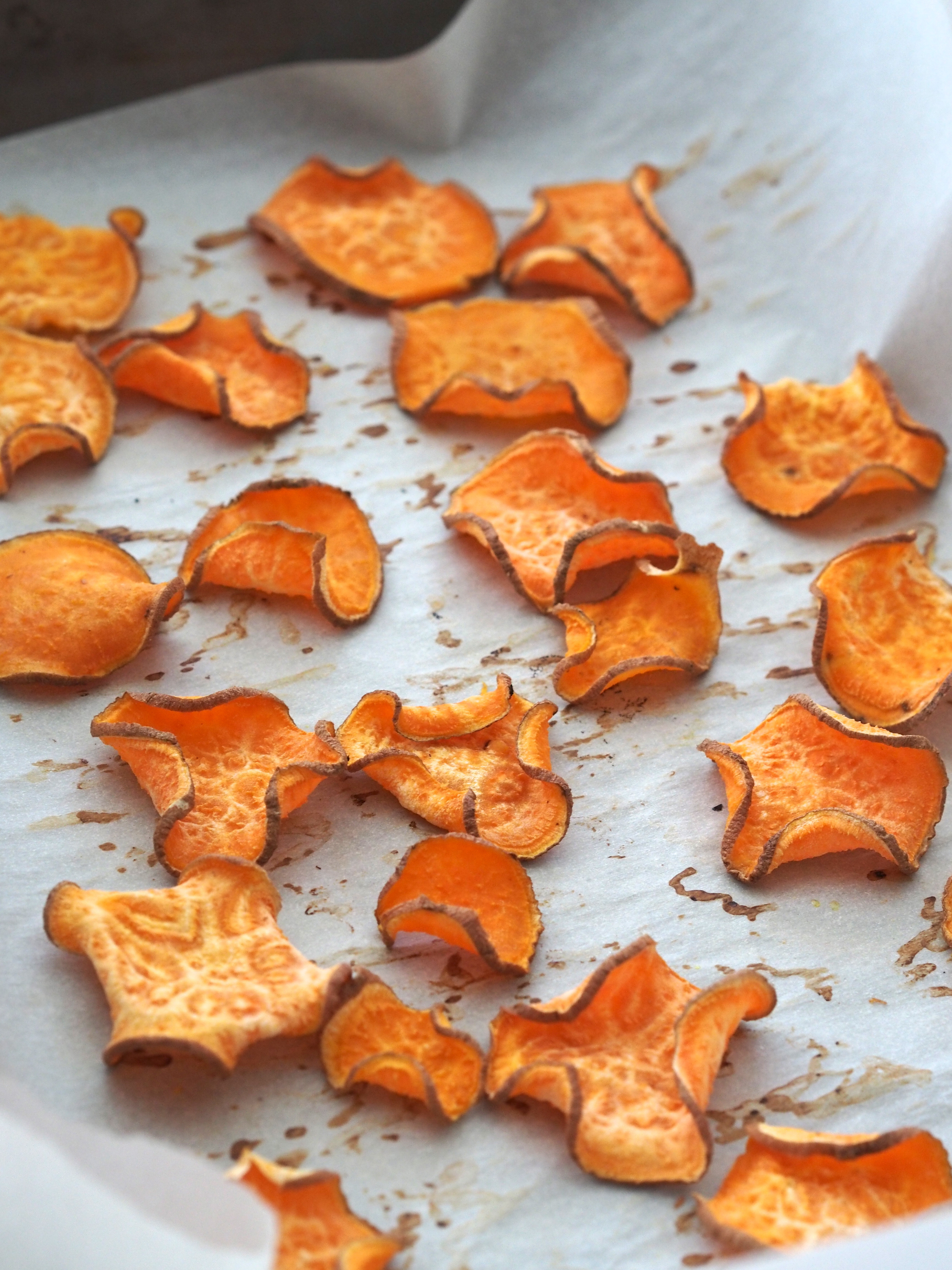 Baked Sweet Potato Chips
 Baked Sweet Potato Chips Not Your Average College Food