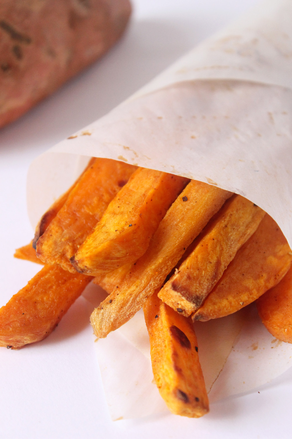 Baked Sweet Potato Chips
 Baked Sweet Potato Fries