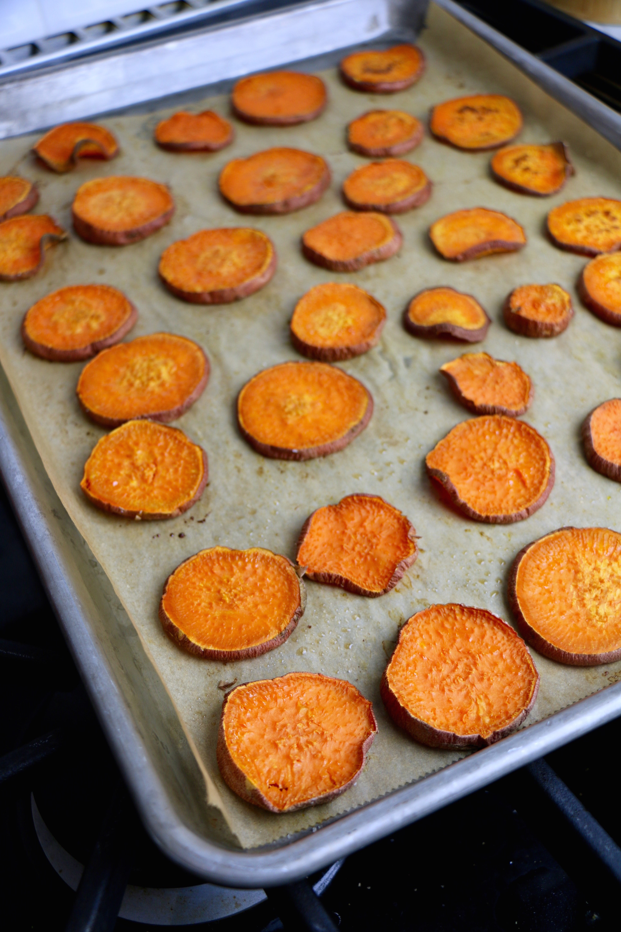 Baked Sweet Potato Chips
 Healthy Chicken Fajita Sweet Potato Nachos Whitney E RD