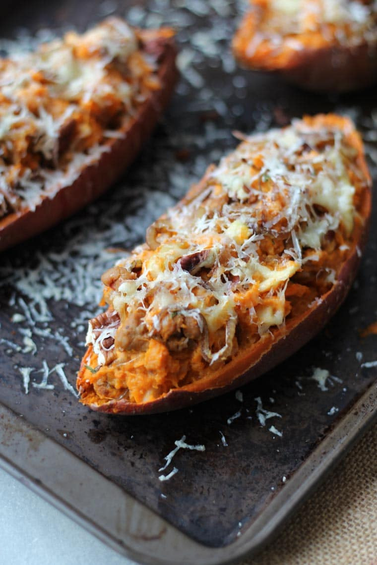 Baked Sweet Potato Nutrition
 Caramelized ion and Apple Twice Baked Sweet Potatoes