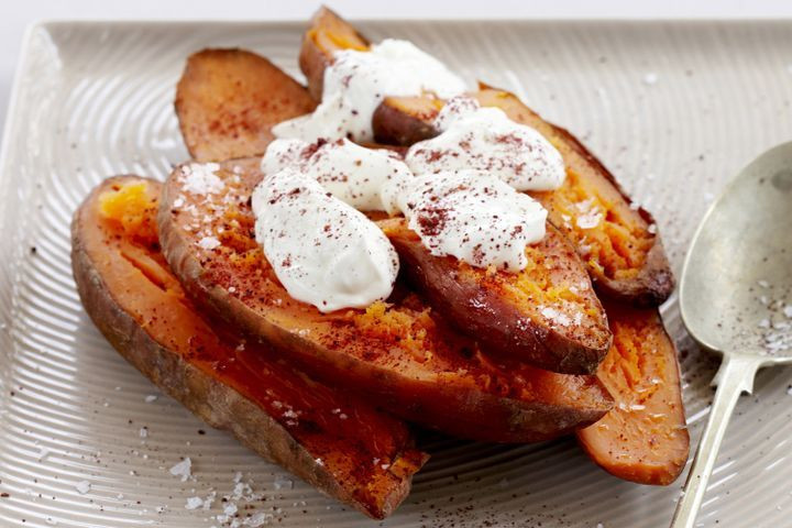 Baked Sweet Potato Nutrition
 Baked sweet potato with sour cream