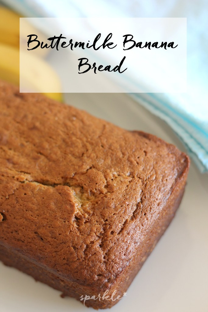 Banana Bread Buttermilk
 Buttermilk Banana Bread sparkle living blog