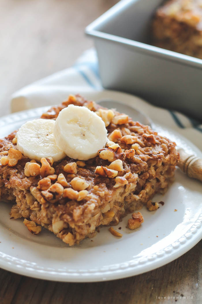 Banana Breakfast Recipes
 Banana Bread Baked Oatmeal Love Grows Wild