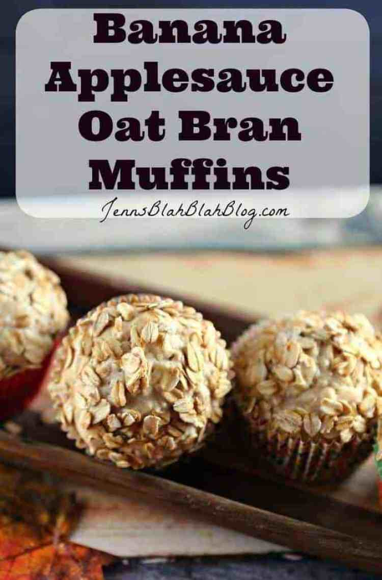 Banana Muffins With Applesauce
 Fifty50 Foods Banana Applesauce Oat Bran Muffins