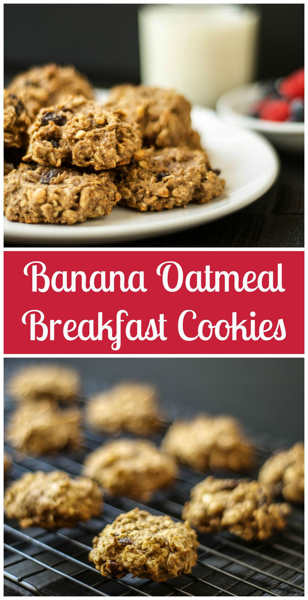 Banana Oatmeal Breakfast Cookies
 Banana Oatmeal Breakfast Cookies Vegan The Wholesome Fork