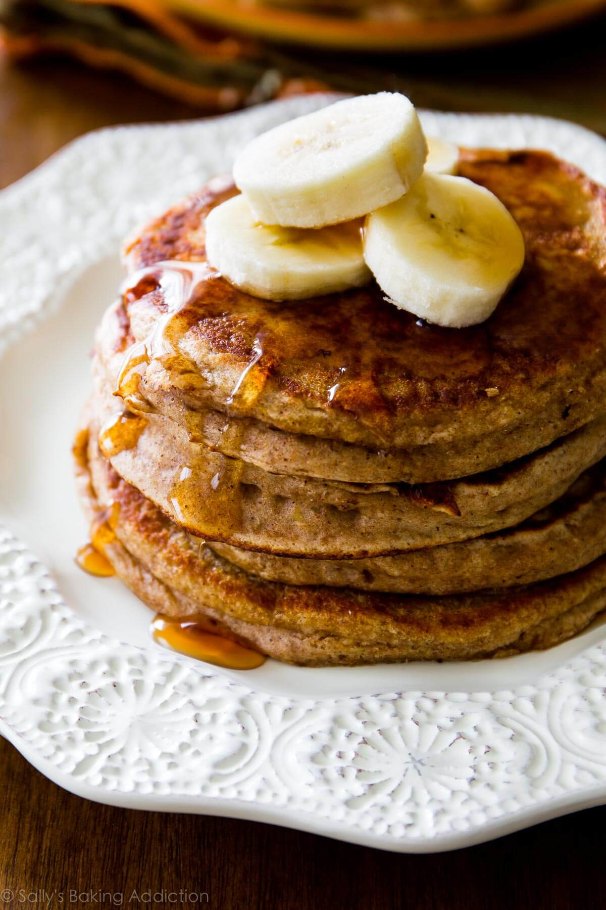 Banana Pancakes Recipe
 Whole Wheat Banana Pancakes Sallys Baking Addiction