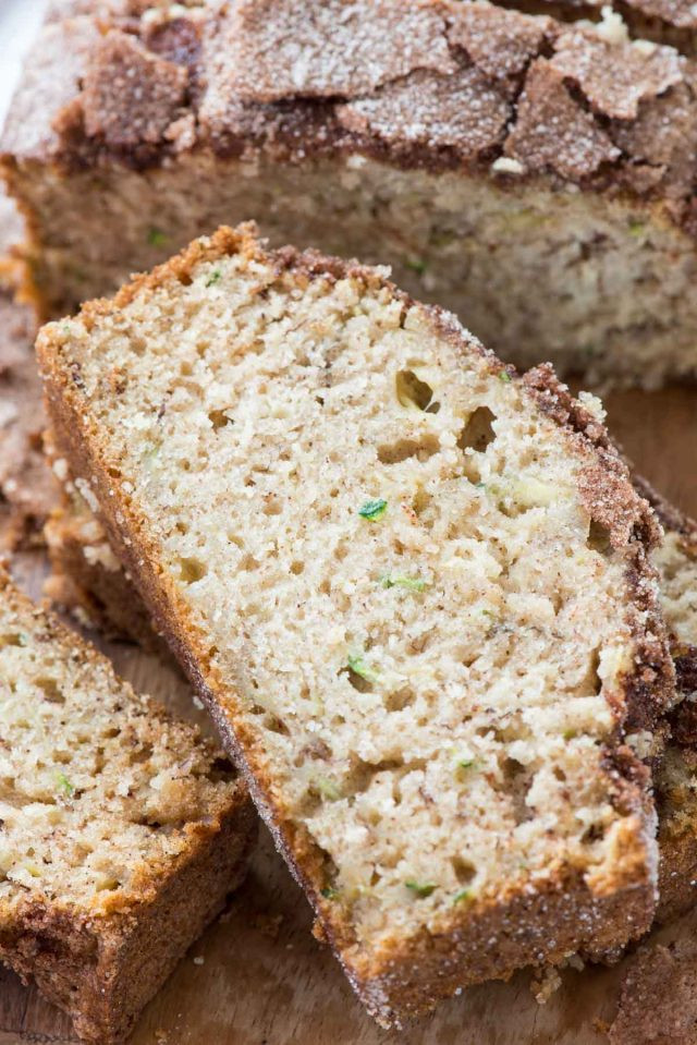 Banana Zucchini Bread
 Cinnamon Sugar Zucchini Banana Bread Crazy for Crust