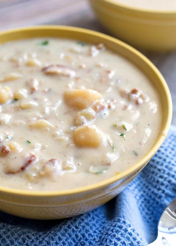 Basic Potato Soup Recipe
 Instant Pot Simple Potato Soup