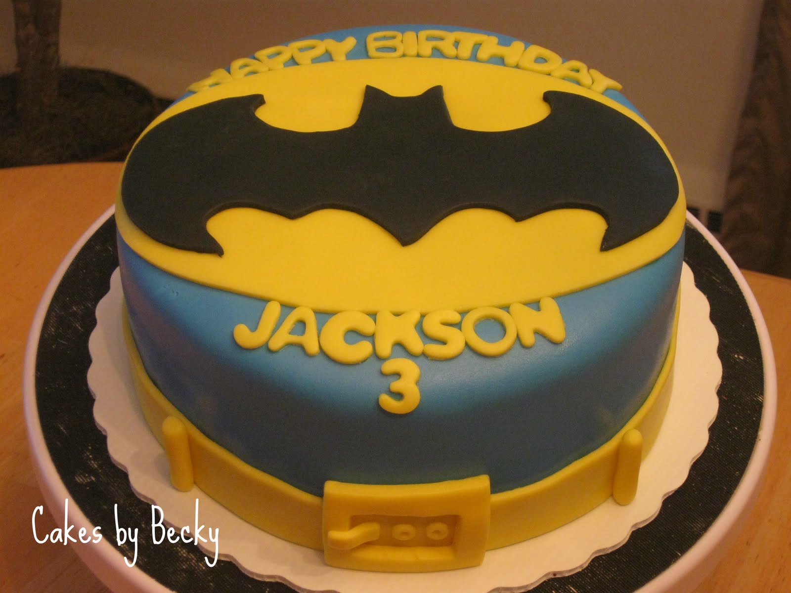 Batman Birthday Cake
 Cakes by Becky October 2011