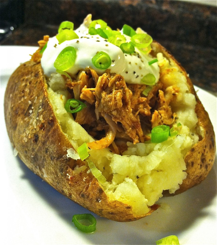 Bbq Baked Potato
 BBQ Baked Potatoes with Lemon Dressed Salads