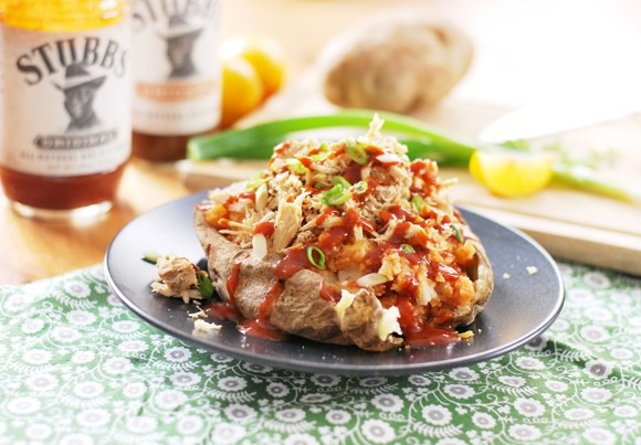 Bbq Baked Potato
 Shredded Chicken BBQ Baked Potato