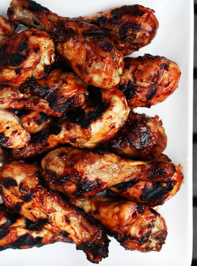 Bbq Chicken Legs
 Grilled Barbecued Chicken Legs