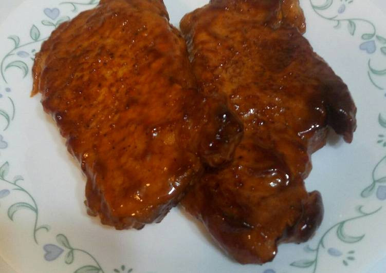 Bbq Pork Chops Oven
 Oven Baked BBQ pork chops Recipe by The Hungry Housewife