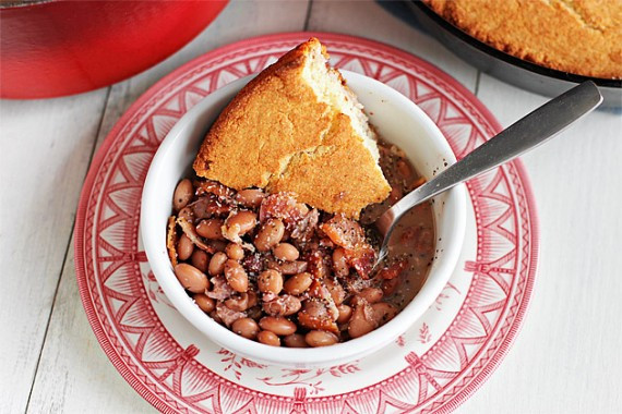 Beans And Cornbread Recipe
 Soup Beans and Skillet Cornbread
