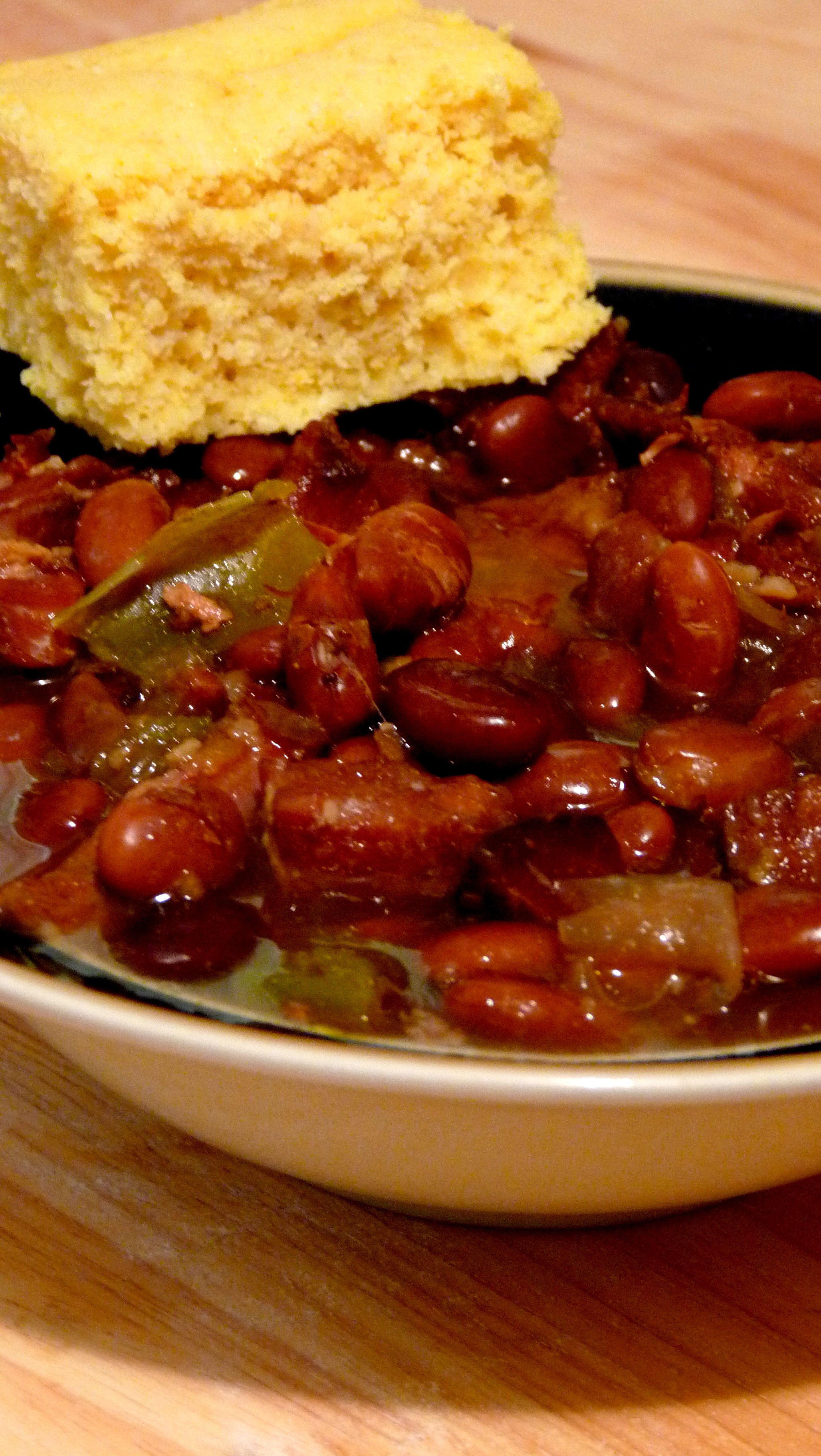 Beans And Cornbread
 RECIPE Crock Pot Pinto Beans and Ham with Maple Cornbread