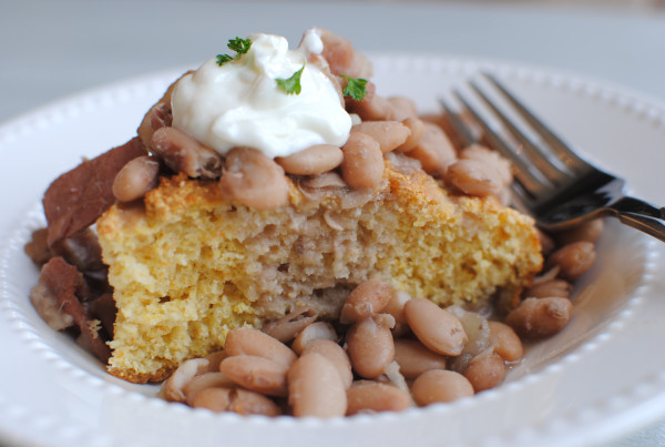 Beans And Cornbread
 Crockpot Pinto Beans and Cornbread