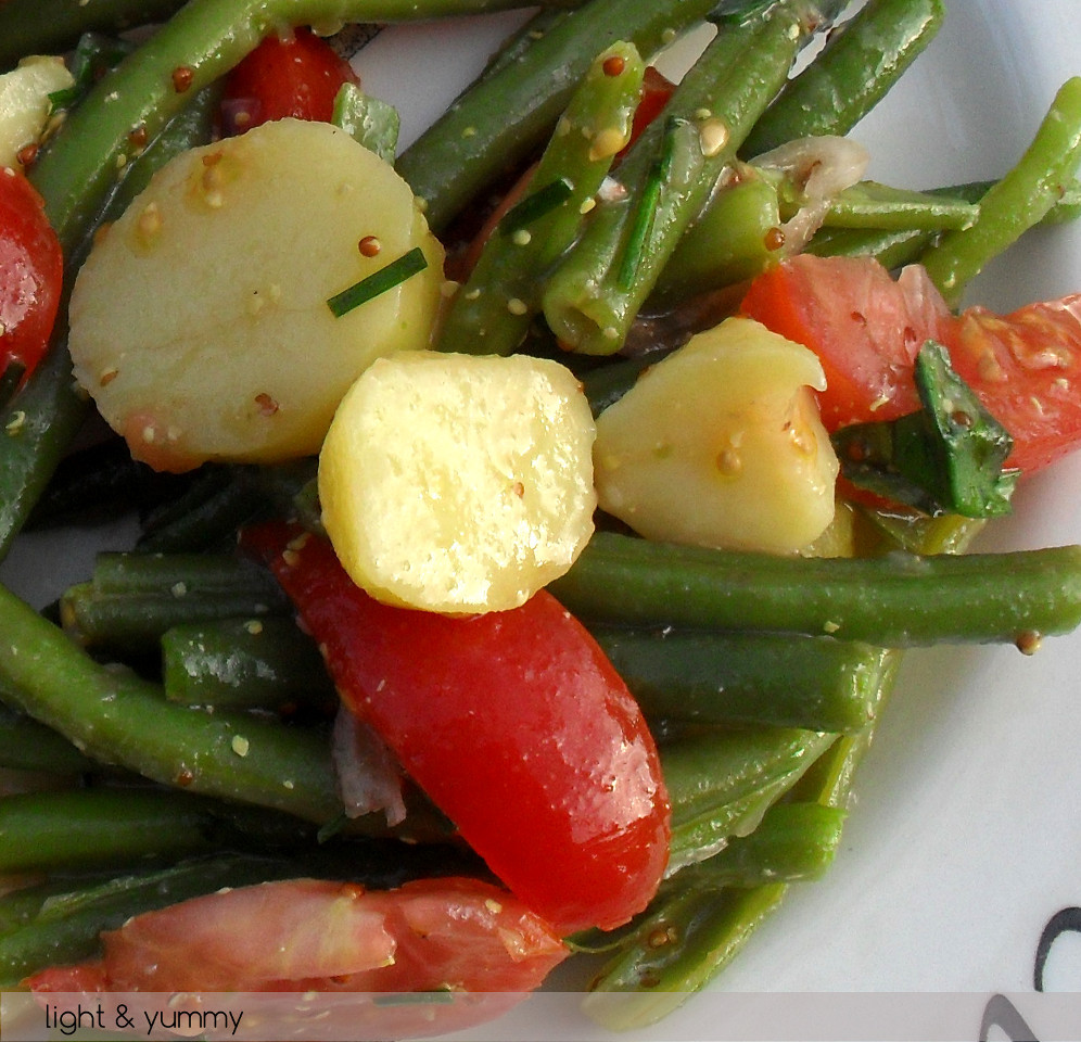 Beans Greens Tomatoes Potatoes
 Potato Green Bean and Cherry Tomato Salad light & yummy