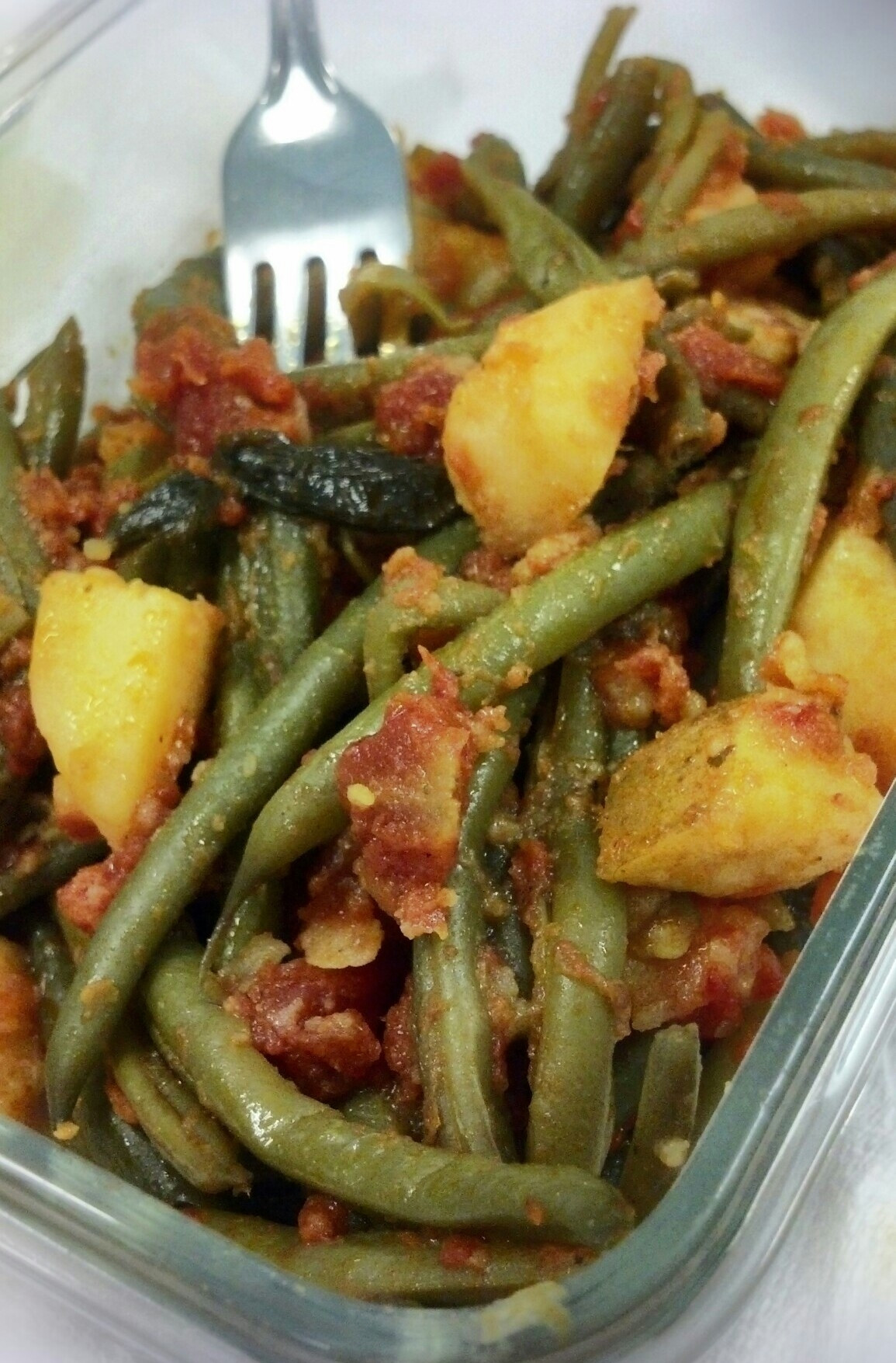 Beans Greens Tomatoes Potatoes
 Green Beans and Potatoes in Tomato Basil Sauce